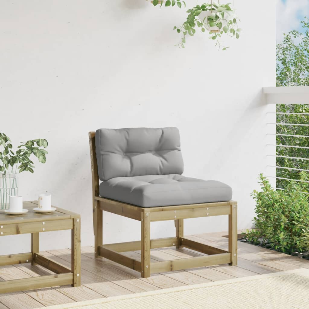 vidaXL Gartensofa mit Kissen Kiefernholz Imprägniert