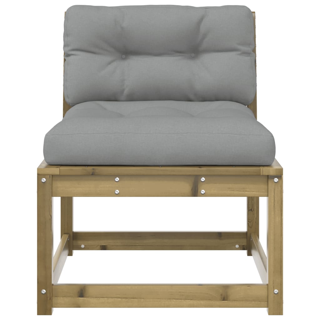 vidaXL Gartensofa mit Kissen Kiefernholz Imprägniert