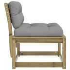 vidaXL Gartensofa mit Kissen Kiefernholz Imprägniert