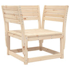 vidaXL Gartensofa mit Armlehnen und Kissen Massivholz Kiefer