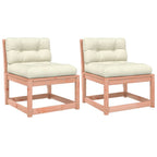 vidaXL Gartensofas mit Kissen 2 Stk. Massivholz Douglasie