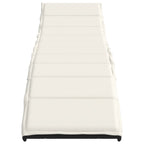 vidaXL Sonnenliege mit Kissen Schwarz 55x199x50 cm Poly Rattan