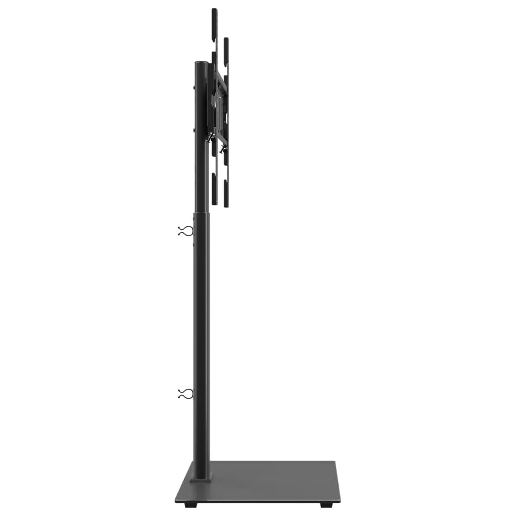 vidaXL TV-Eckständer mit 1 Ablage für 32-65 Zoll Schwarz