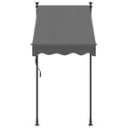 vidaXL Markise Einziehbar Anthrazit 100x150 cm Stoff und Stahl
