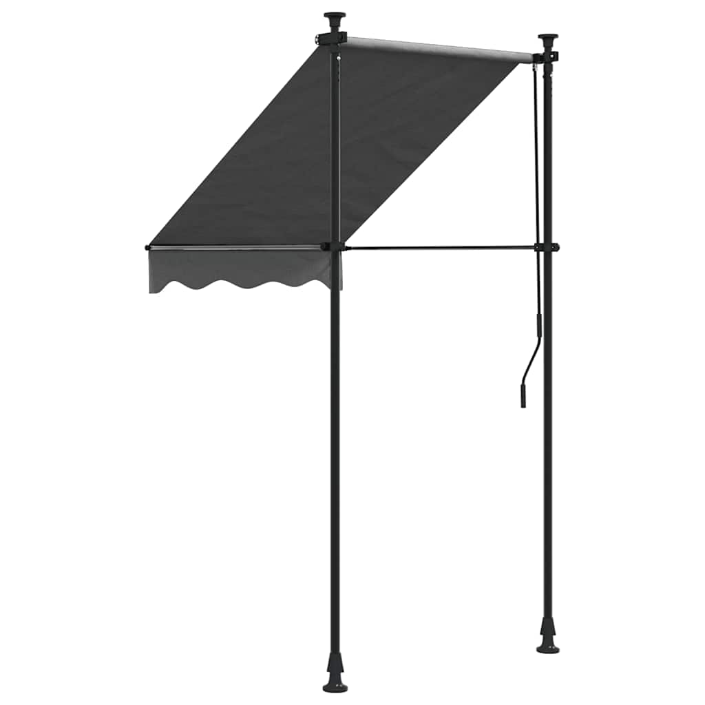 vidaXL Markise Einziehbar Anthrazit 100x150 cm Stoff und Stahl
