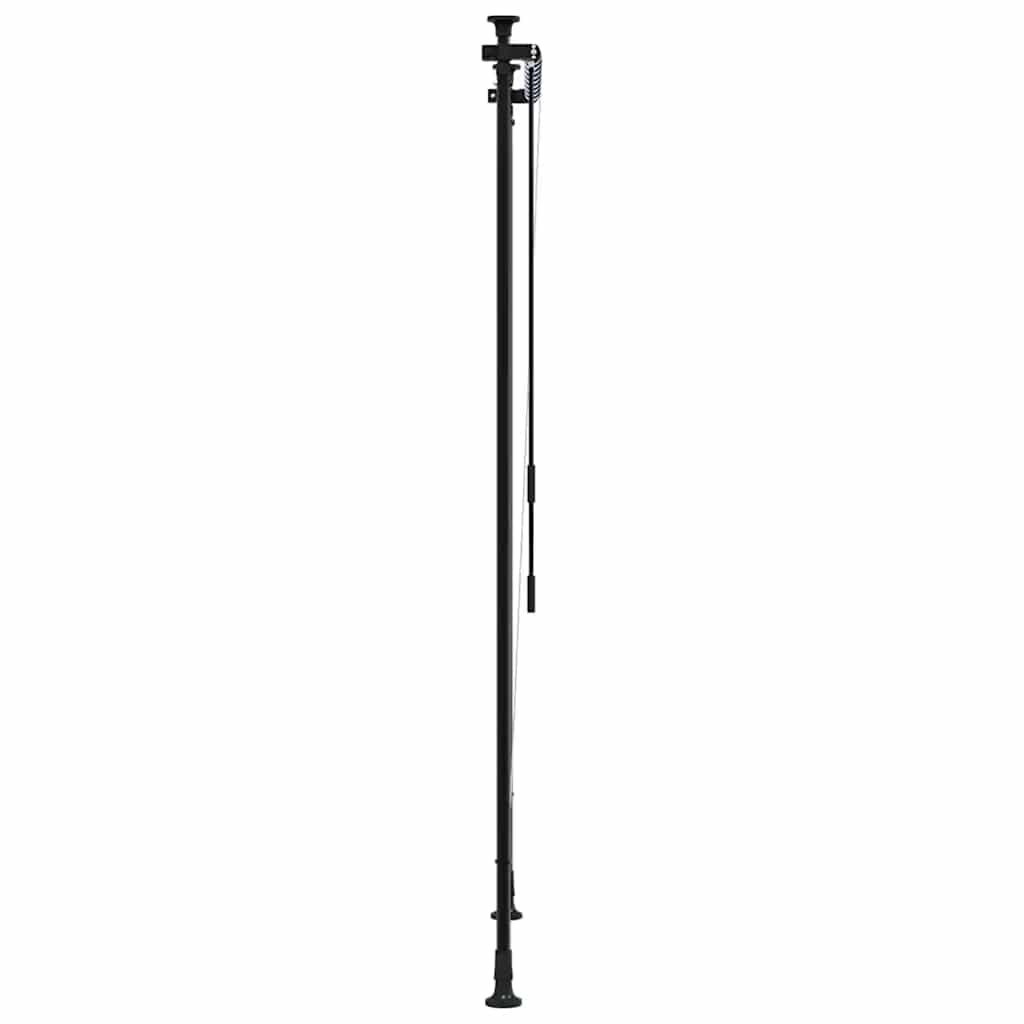 vidaXL Außenrollo Blau und Weiß 100x270 cm Stoff und Stahl