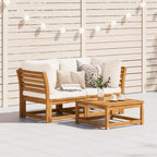 vidaXL Gartensofa mit Kissen 2-Sitzer Massivholz Akazie