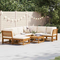 vidaXL 8-tlg. Garten-Lounge-Set mit Kissen Massivholz Akazie