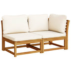 vidaXL 11-tlg. Garten-Lounge-Set mit Kissen Massivholz Akazie