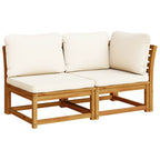 vidaXL 9-tlg. Garten-Lounge-Set mit Kissen Massivholz Akazie