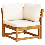 vidaXL 7-tlg. Garten-Lounge-Set mit Kissen Massivholz Akazie