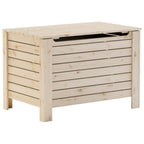 vidaXL Truhe mit Deckel RANA 80x49x54 cm Massivholz Kiefer