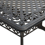 vidaXL 5-tlg. Garten-Essgruppe Bronzen Aluminiumguss