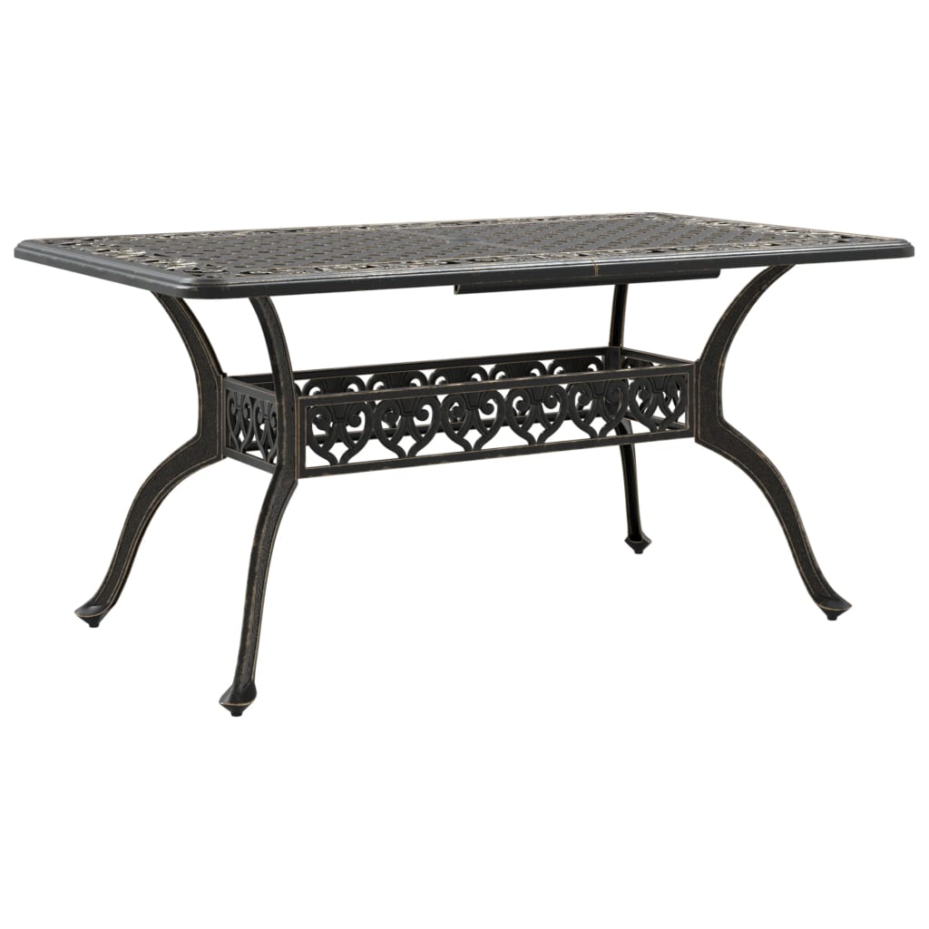 vidaXL 7-tlg. Garten-Essgruppe Bronzen Aluminiumguss