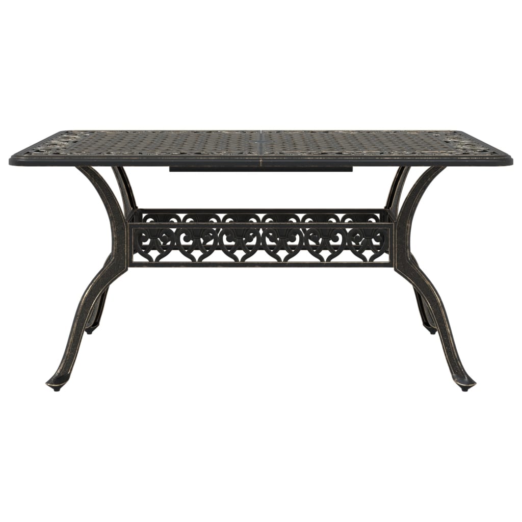 vidaXL 7-tlg. Garten-Essgruppe Bronzen Aluminiumguss