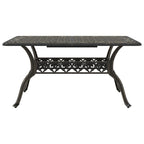 vidaXL 7-tlg. Garten-Essgruppe Bronzen Aluminiumguss
