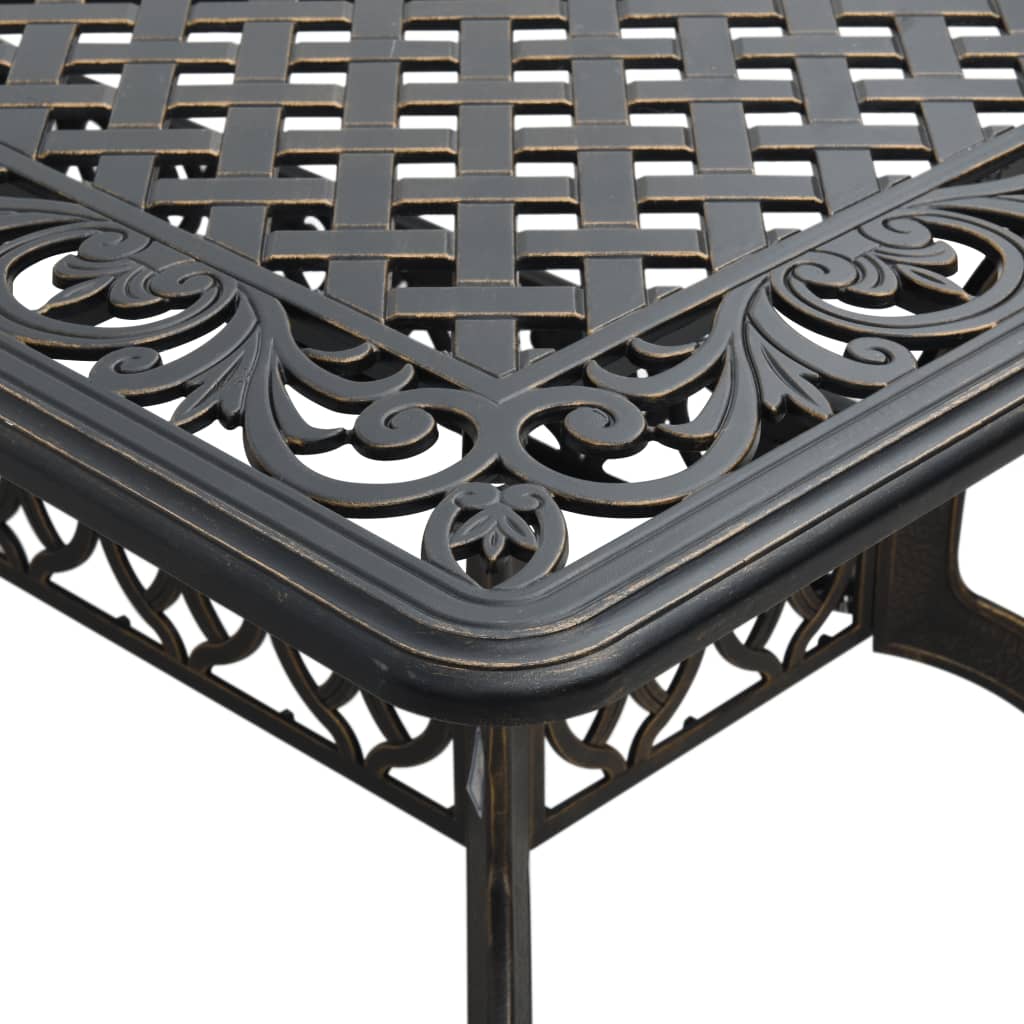 vidaXL 7-tlg. Garten-Essgruppe Bronzen Aluminiumguss