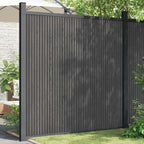 vidaXL Zaunelement WPC Grau 180x186 cm