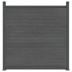 vidaXL Zaunelement WPC Grau 180x186 cm