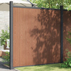 vidaXL Zaunelement mit 2 Pfosten Braun 180x186 cm WPC