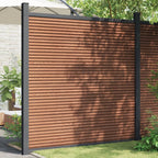 vidaXL Zaunelement mit 2 Pfosten Braun 180x186 cm WPC