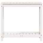 vidaXL Pflanztisch mit Ablage Weiß 82,5x35x75 cm Massivholz Kiefer