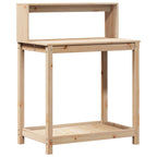 vidaXL Pflanztisch mit Ablagen 82,5x50x109,5 cm Massivholz Kiefer