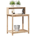 vidaXL Pflanztisch mit Ablagen 82,5x50x109,5 cm Massivholz Kiefer