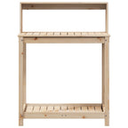 vidaXL Pflanztisch mit Ablagen 82,5x50x109,5 cm Massivholz Kiefer