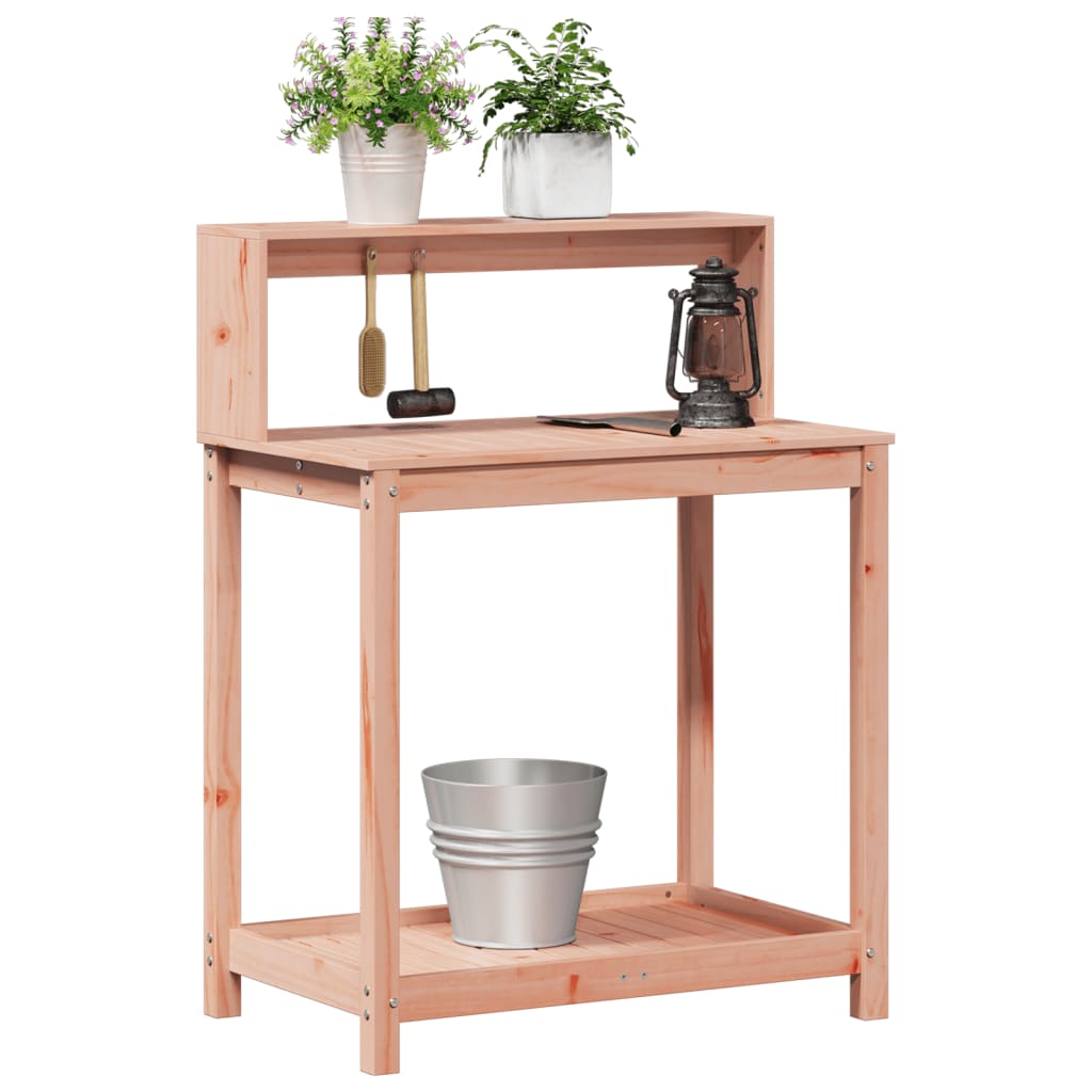 vidaXL Pflanztisch mit Ablagen 82,5x50x109,5 cm Massivholz Douglasie