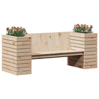 vidaXL Gartenbank mit Pflanzkübeln 167,5x60x65 cm Massivholz Kiefer