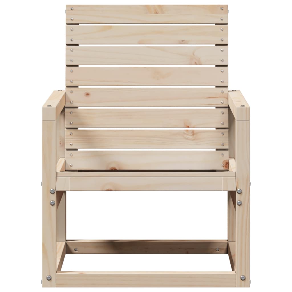 vidaXL Gartenstuhl 57,5x63x76 cm Massivholz Kiefer