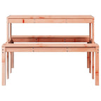 vidaXL Picknicktisch 110x134x75 cm Massivholz Douglasie