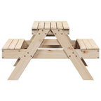 vidaXL Picknicktisch für Kinder 88x97x52 cm Massivholz Kiefer
