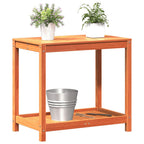 vidaXL Pflanztisch Ablage Wachsbraun 82,5x50x75 cm Massivholz Kiefer