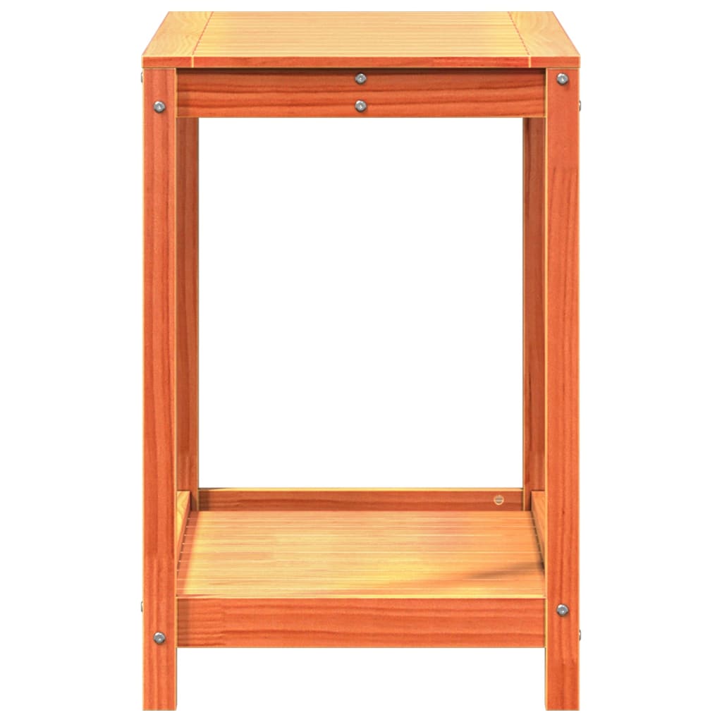 vidaXL Pflanztisch Ablage Wachsbraun 82,5x50x75 cm Massivholz Kiefer