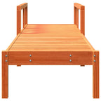 vidaXL Sonnenliege Wachsbraun 199,5x62x55 cm Massivholz Kiefer