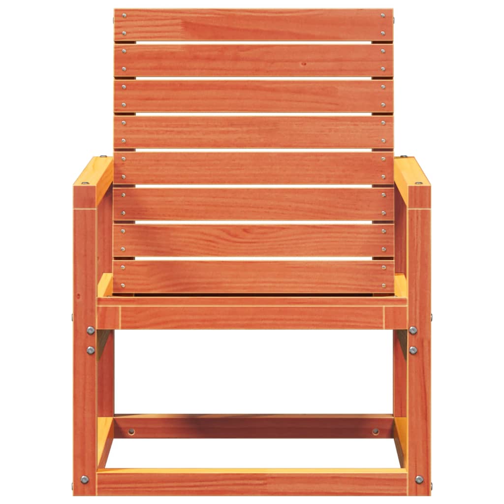 vidaXL Gartenstuhl Wachsbraun 57,5x63x76 cm Massivholz Kiefer