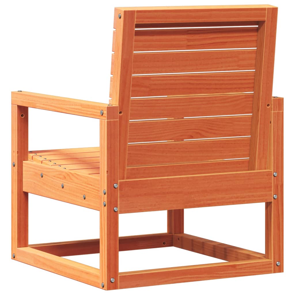 vidaXL 3-tlg. Garten-Lounge-Set Wachsbraun Massivholz Kiefer