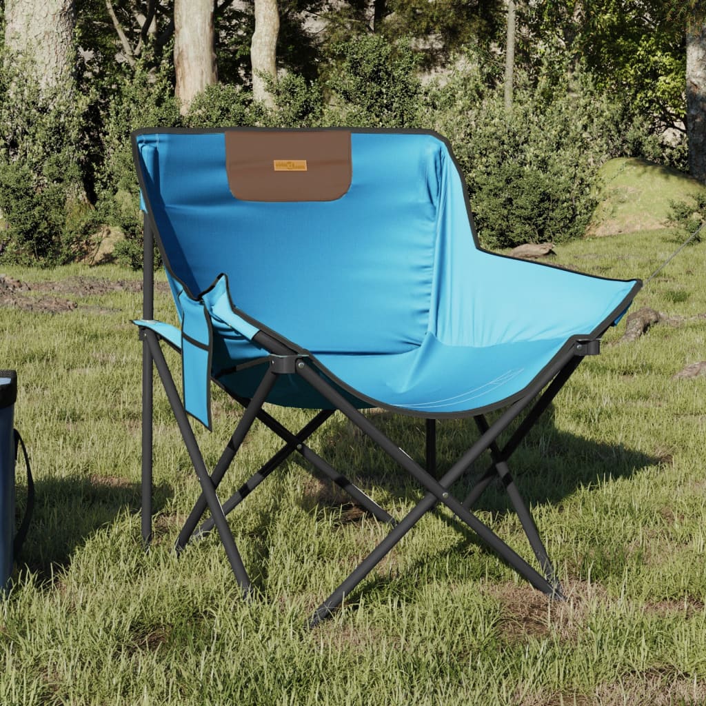 vidaXL Campingstühle 2 Stk. mit Tasche Klappbar Schwarz