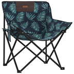 vidaXL Campingstühle 2 Stk. mit Tasche Klappbar Blattmuster