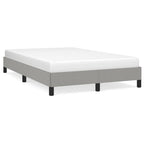 vidaXL Bettgestell ohne Matratze Hellgrau 120x190 cm Stoff