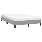 vidaXL Bettgestell ohne Matratze Hellgrau 120x190 cm Stoff