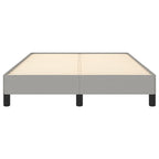 vidaXL Bettgestell ohne Matratze Hellgrau 120x190 cm Stoff