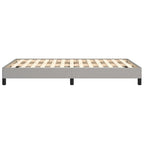 vidaXL Bettgestell ohne Matratze Hellgrau 120x190 cm Stoff