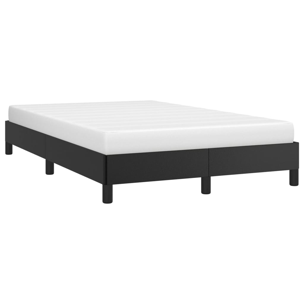 vidaXL Bettgestell ohne Matratze Schwarz 120x190 cm Kunstleder