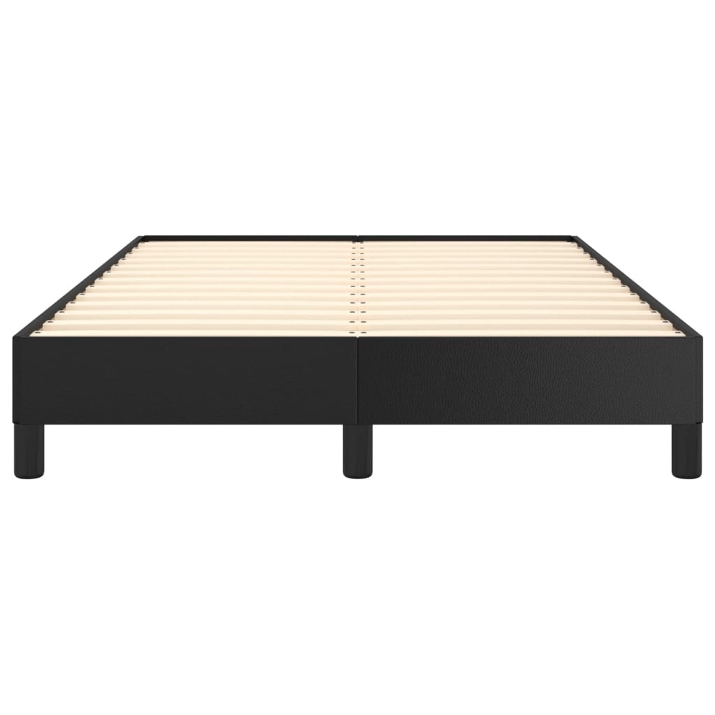 vidaXL Bettgestell ohne Matratze Schwarz 120x190 cm Kunstleder