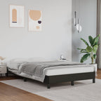 vidaXL Bettgestell ohne Matratze Schwarz 120x190 cm Kunstleder