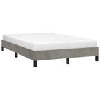 vidaXL Bettgestell ohne Matratze Hellgrau 120x190 cm Samt