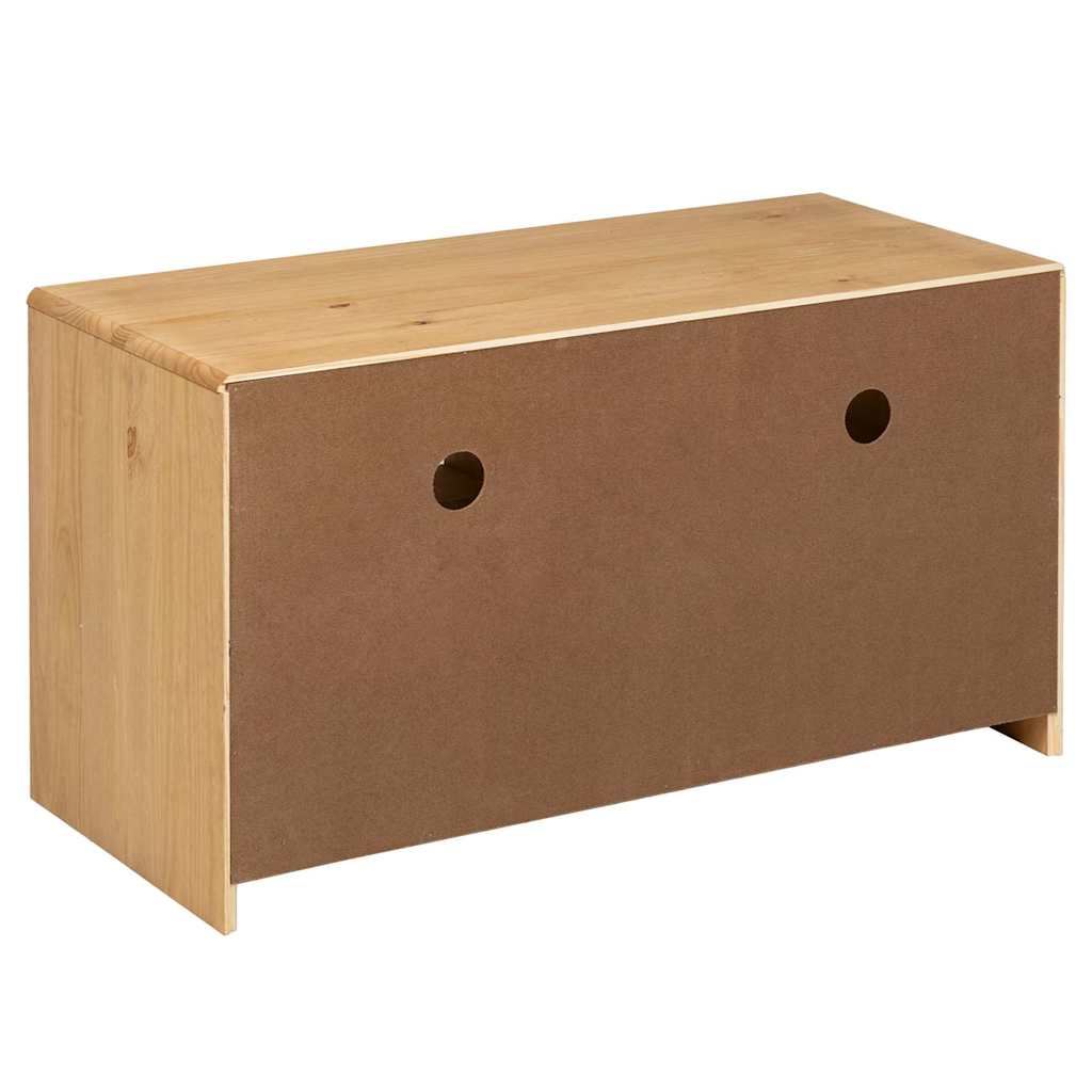 vidaXL TV-Schrank SAUDA Eiche-Optik 99x43x55 cm Massivholz Kiefer